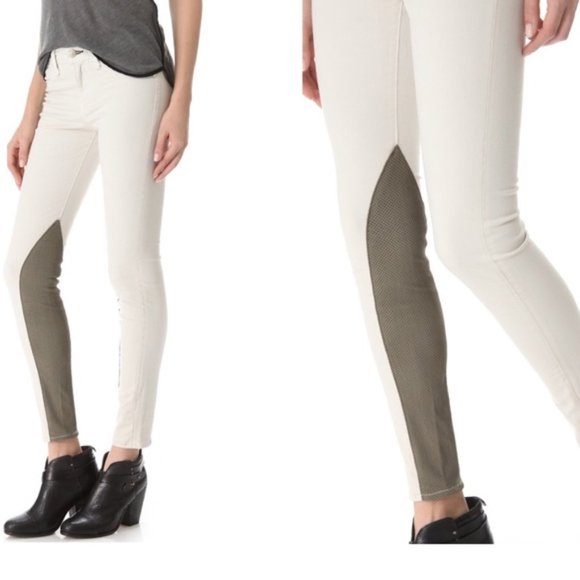 rag & bone • Jodhpur Leather Trim JeansSize 25 ~ NWOT!